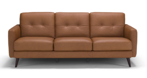 100% Top Grain Italian Leather Sofa