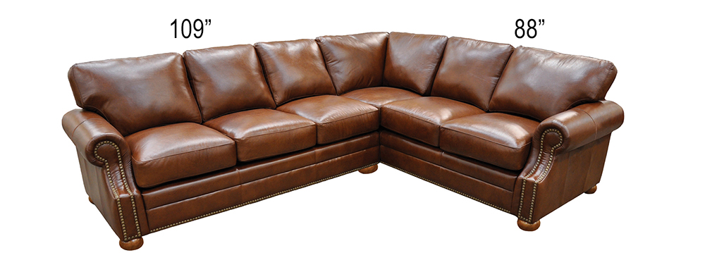 Bennett Leather Sectional Texas, Bennett Leather Sofa