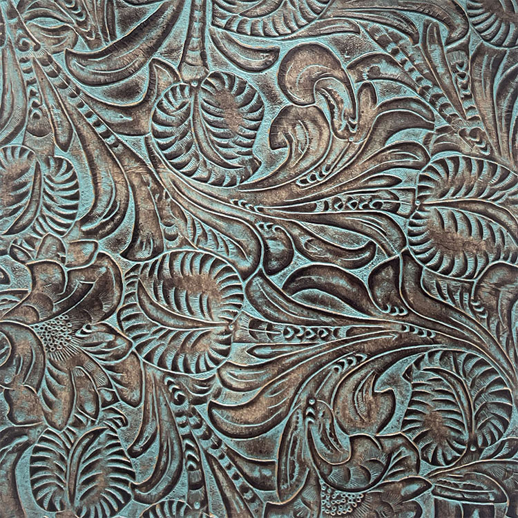 Designer Tropical Tooled Turquoise