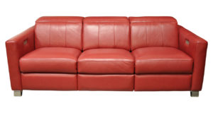 Reclining Leather Sofa Made in USA
